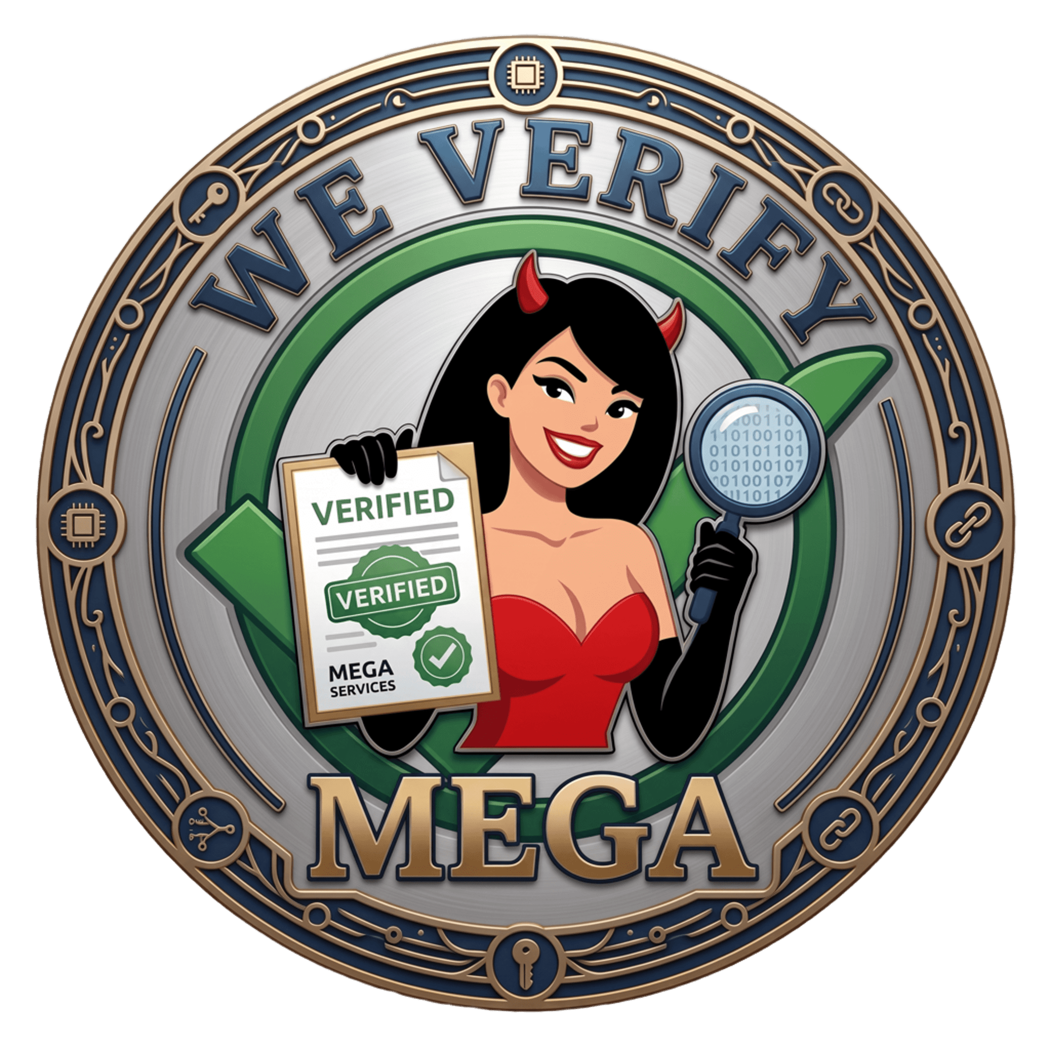 We Verify Mega logo